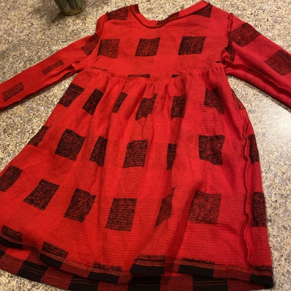 Old Navy Red & Black Checkered Plaid Christmas Holiday Dress 2T - Picture 12 of 14